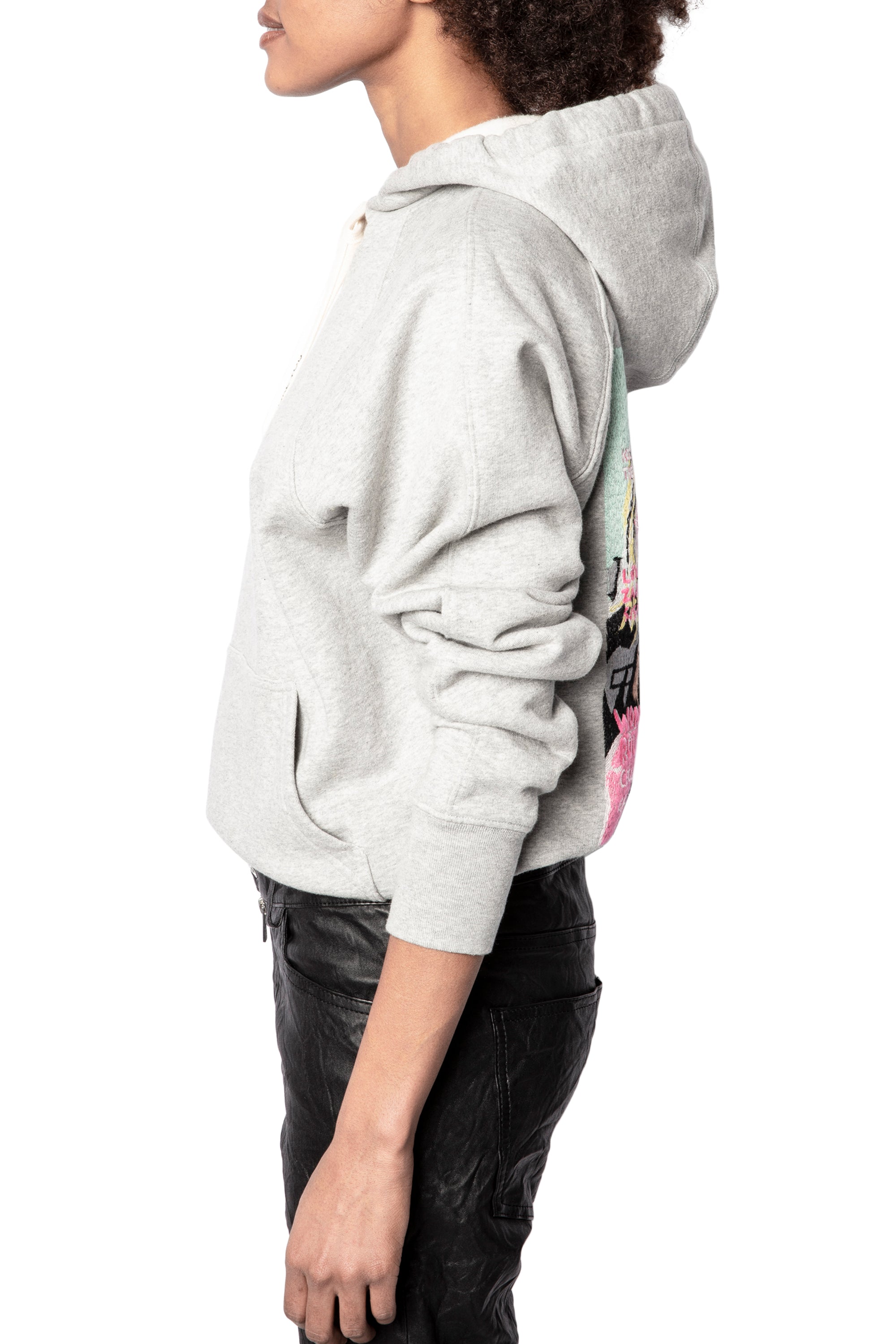 ZHORS CHINA GREY LINE CLIPPER BAND OF SISTERS SWEATSHIRT