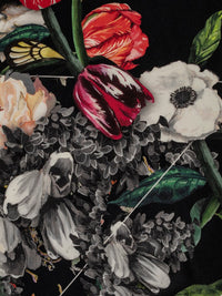 Foulard Lotty en soie - Noir