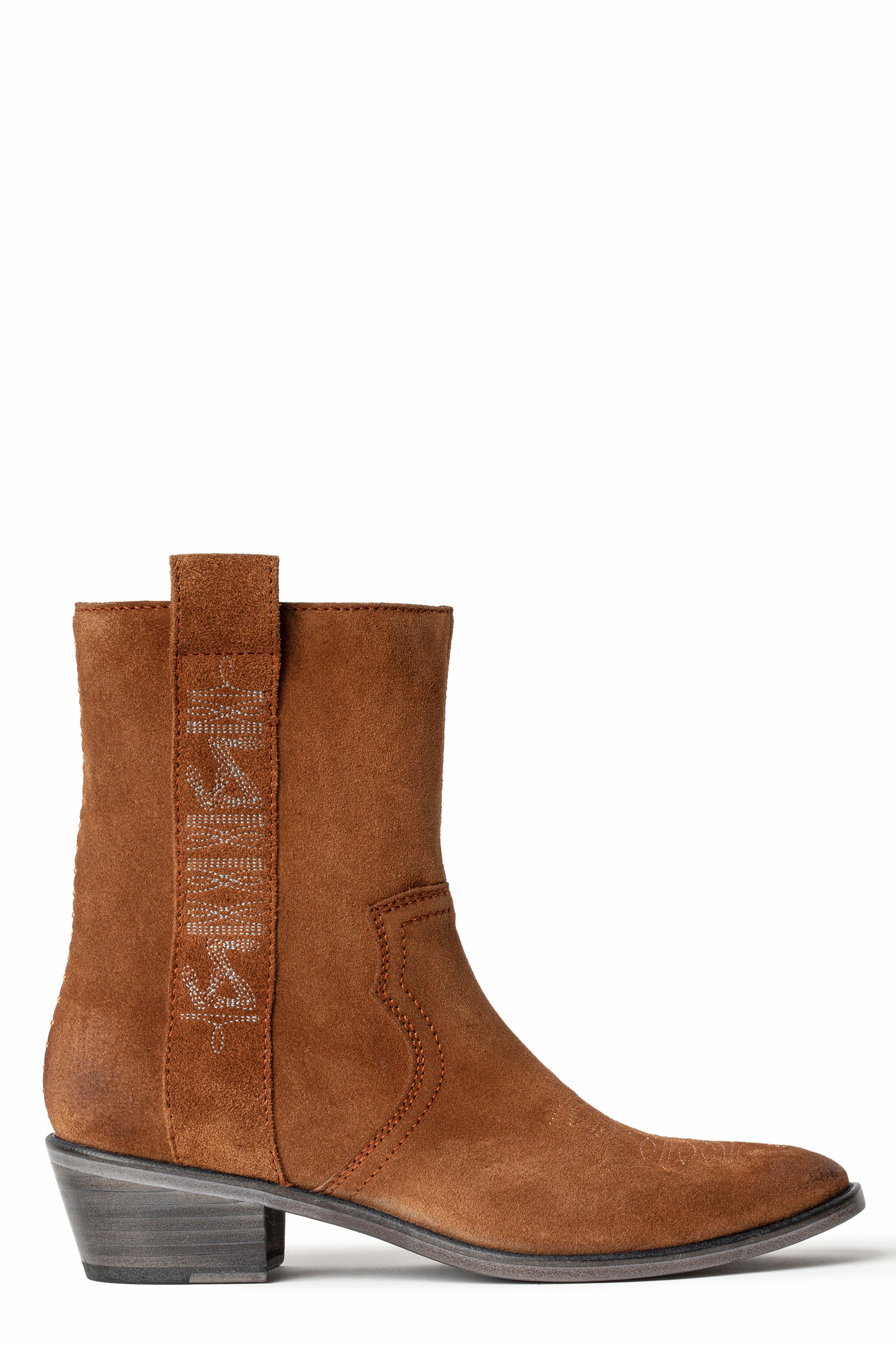 ZHORS LINE COGNAC PILAR HIGH SUEDE