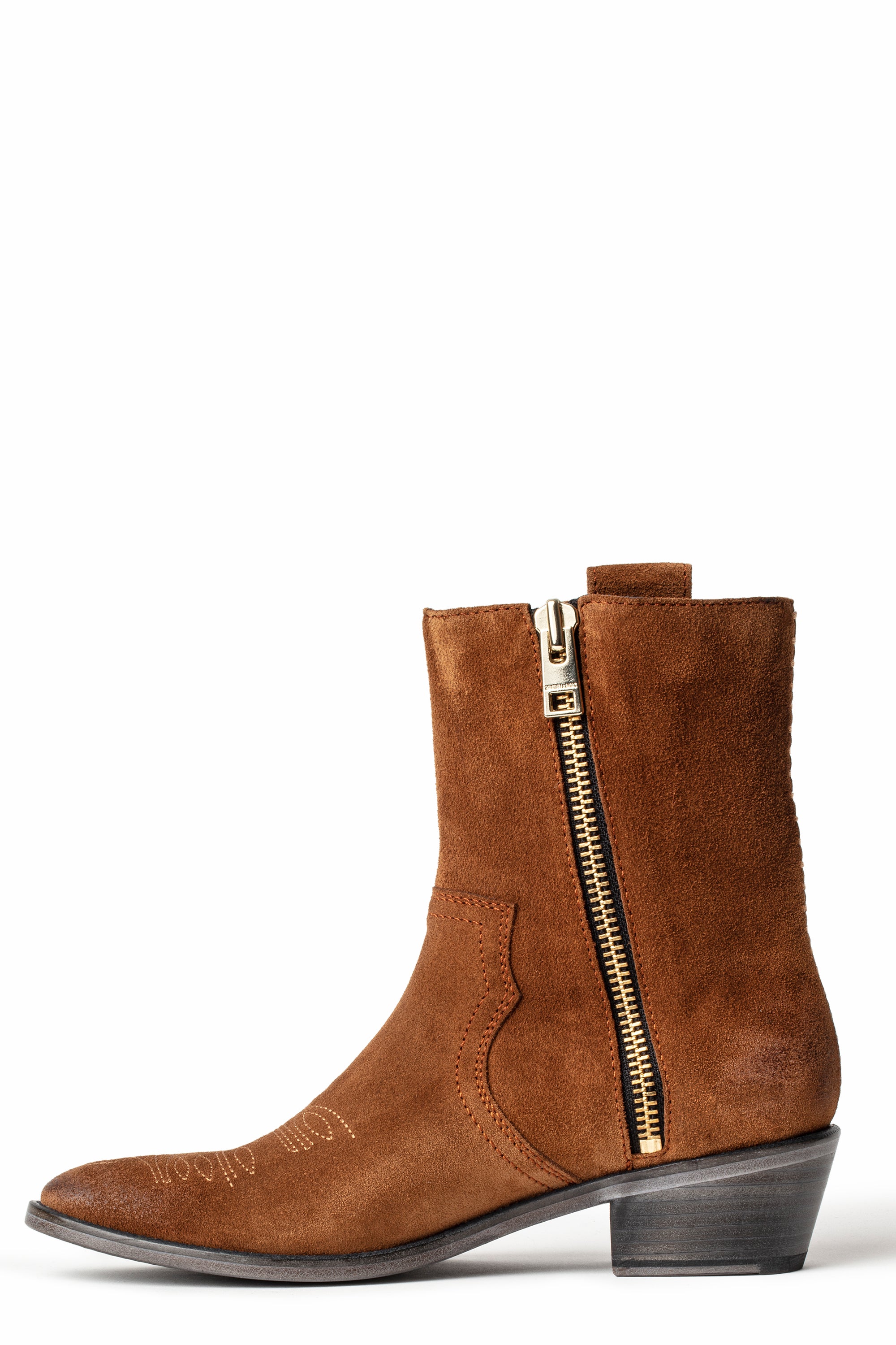ZHORS LINE COGNAC PILAR HIGH SUEDE