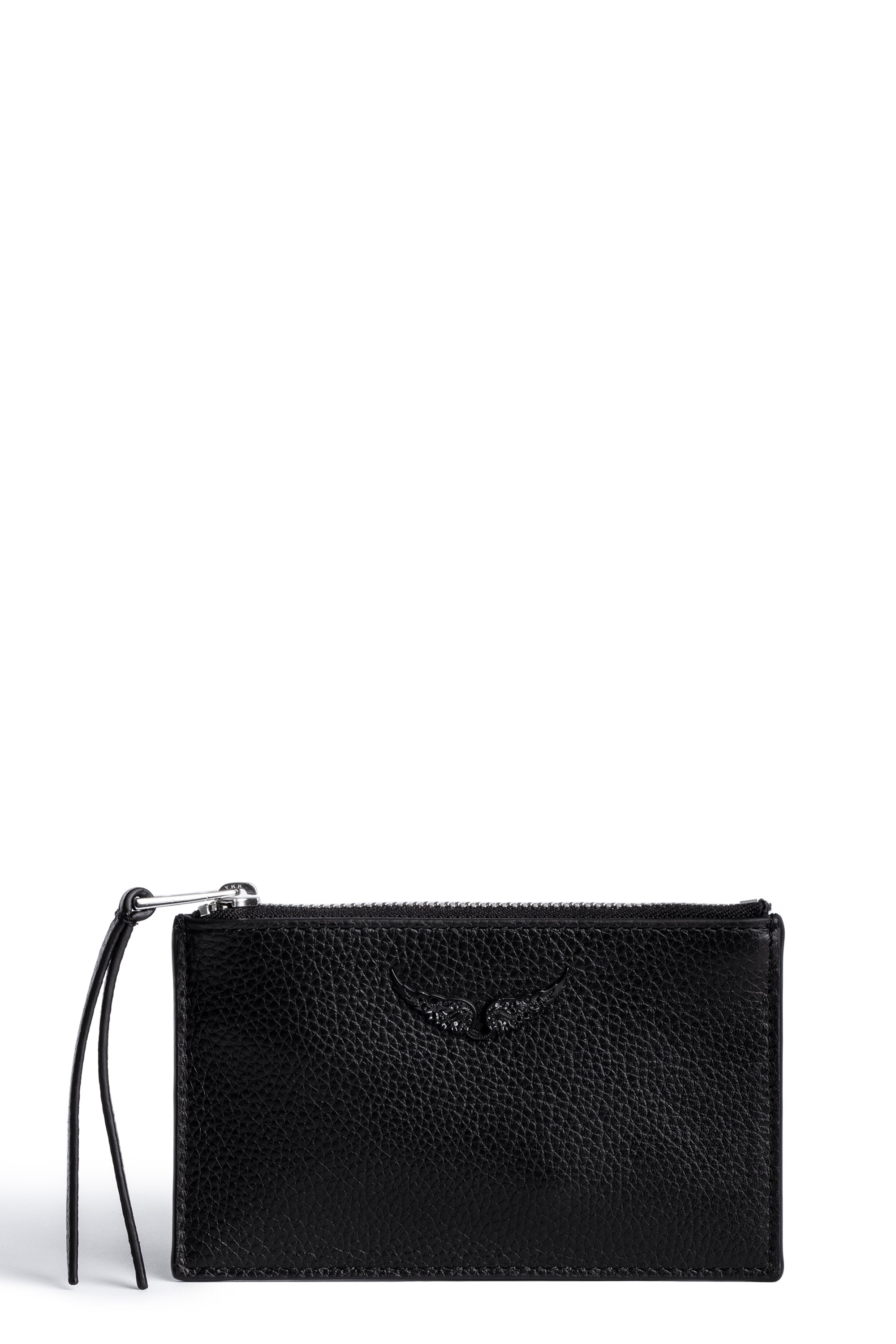 ZHORS LIGNE NOIR KEY POUCH GRAINED LEATHER