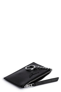ZHORS LIGNE NOIR KEY POUCH GRAINED LEATHER