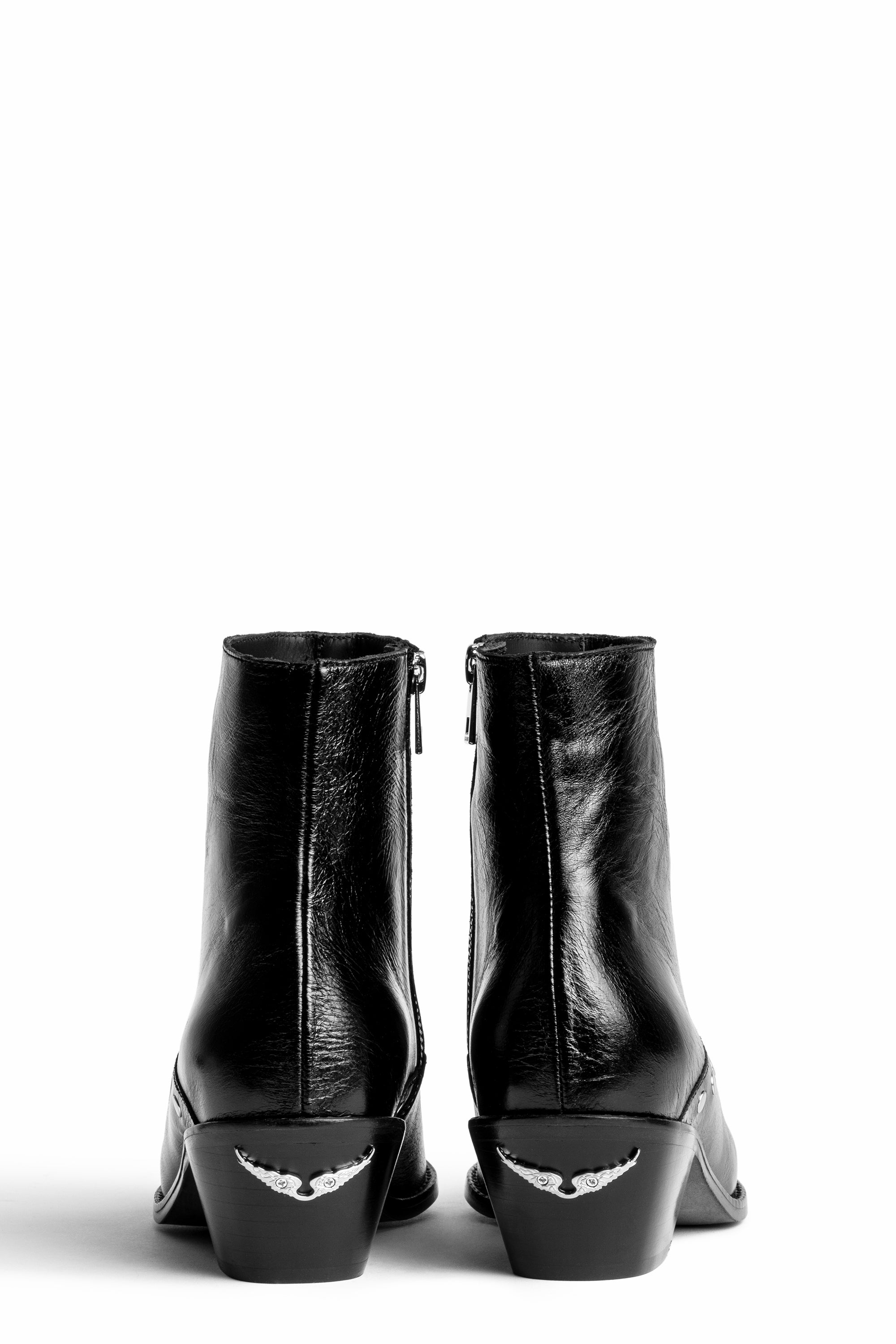 ZHORS LIGNE NOIR TYLER VINTAGE PATENT + FLAT ST