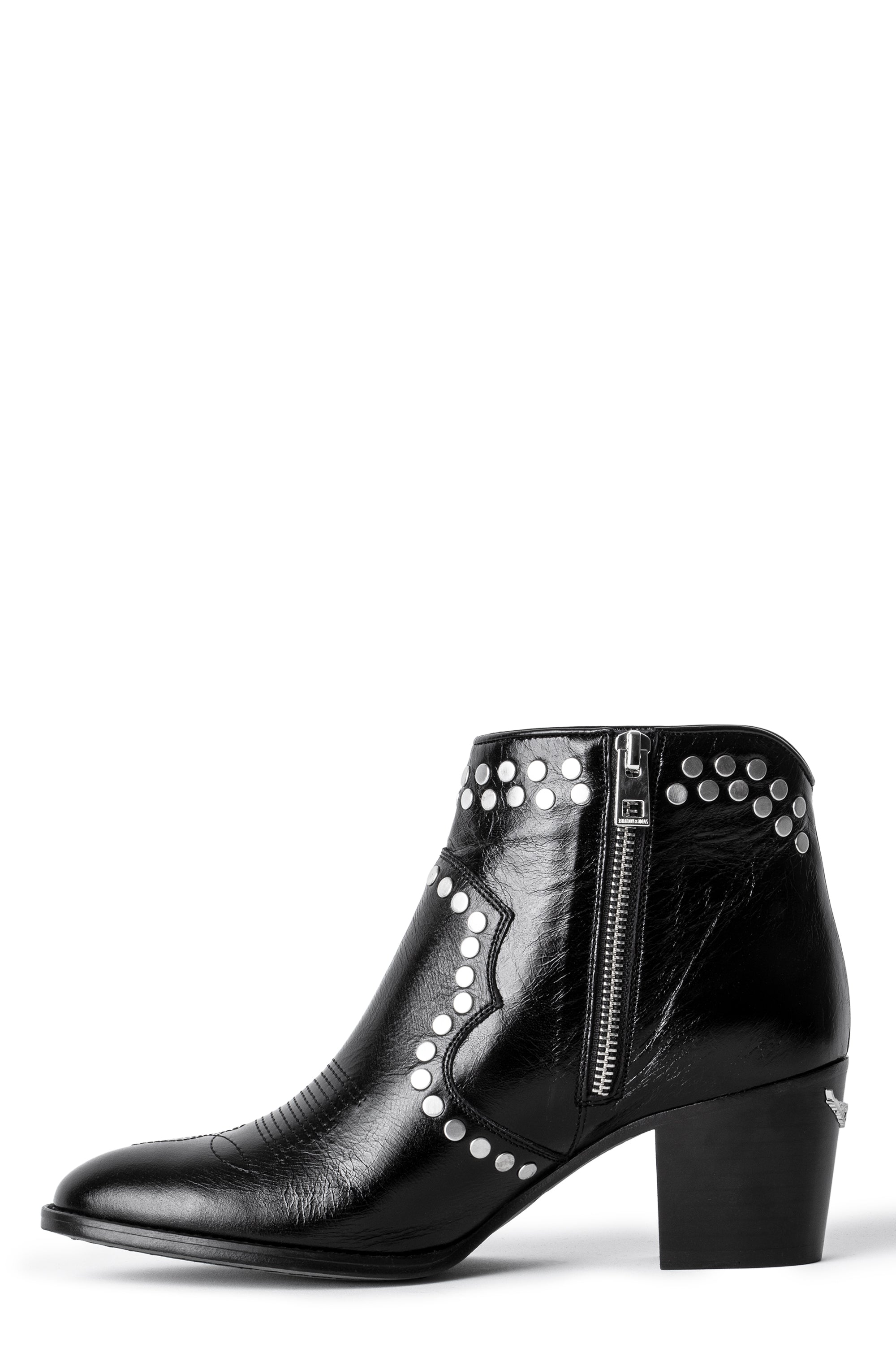 ZHORS LIGNE NOIR MOLLY VINTAGE PATENT + FLAT ST