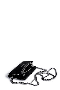 ZHORS LIGNE NOIR ROCK NANO SUEDE + STRASS PIPIN