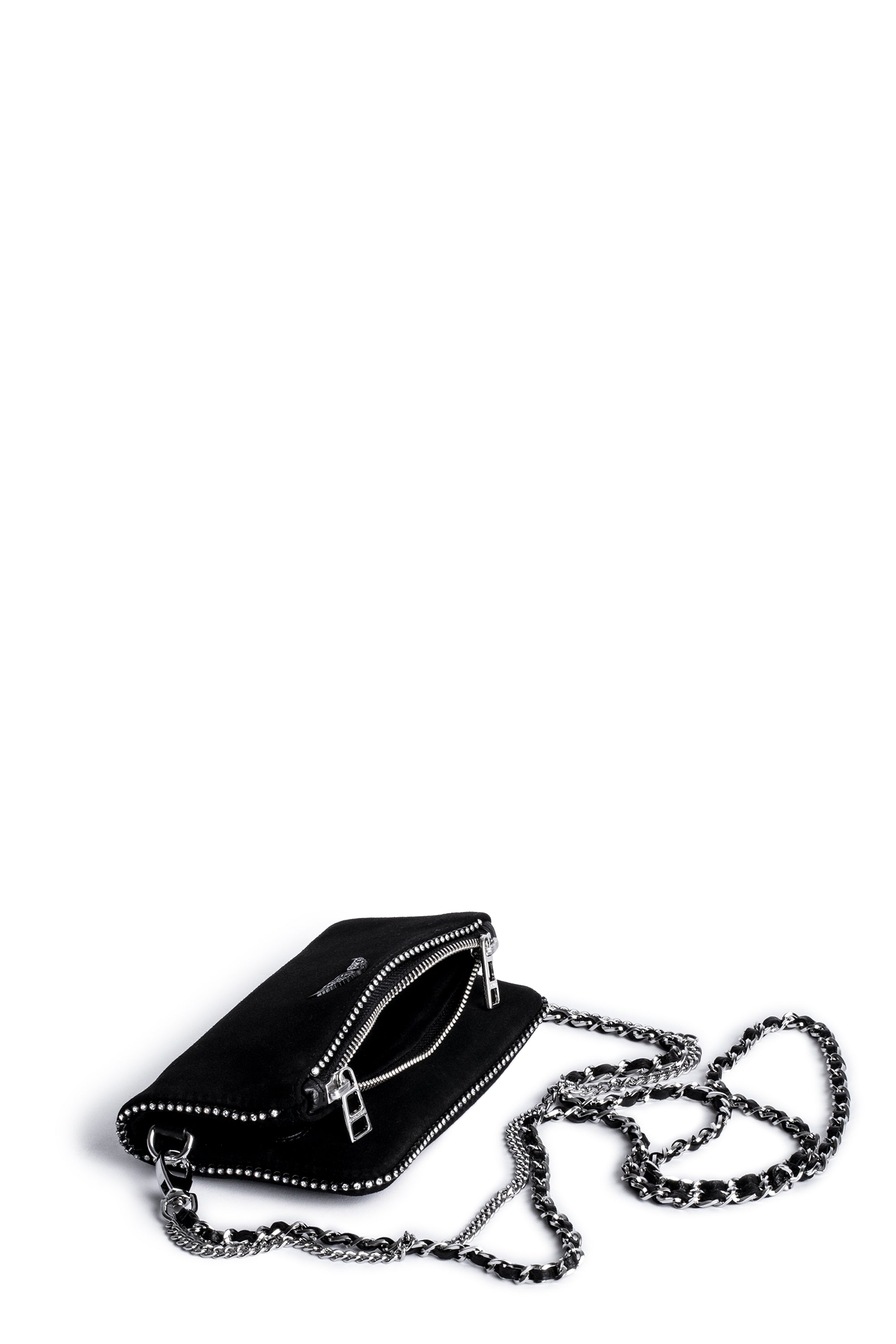 ZHORS LIGNE NOIR ROCK NANO SUEDE + STRASS PIPIN