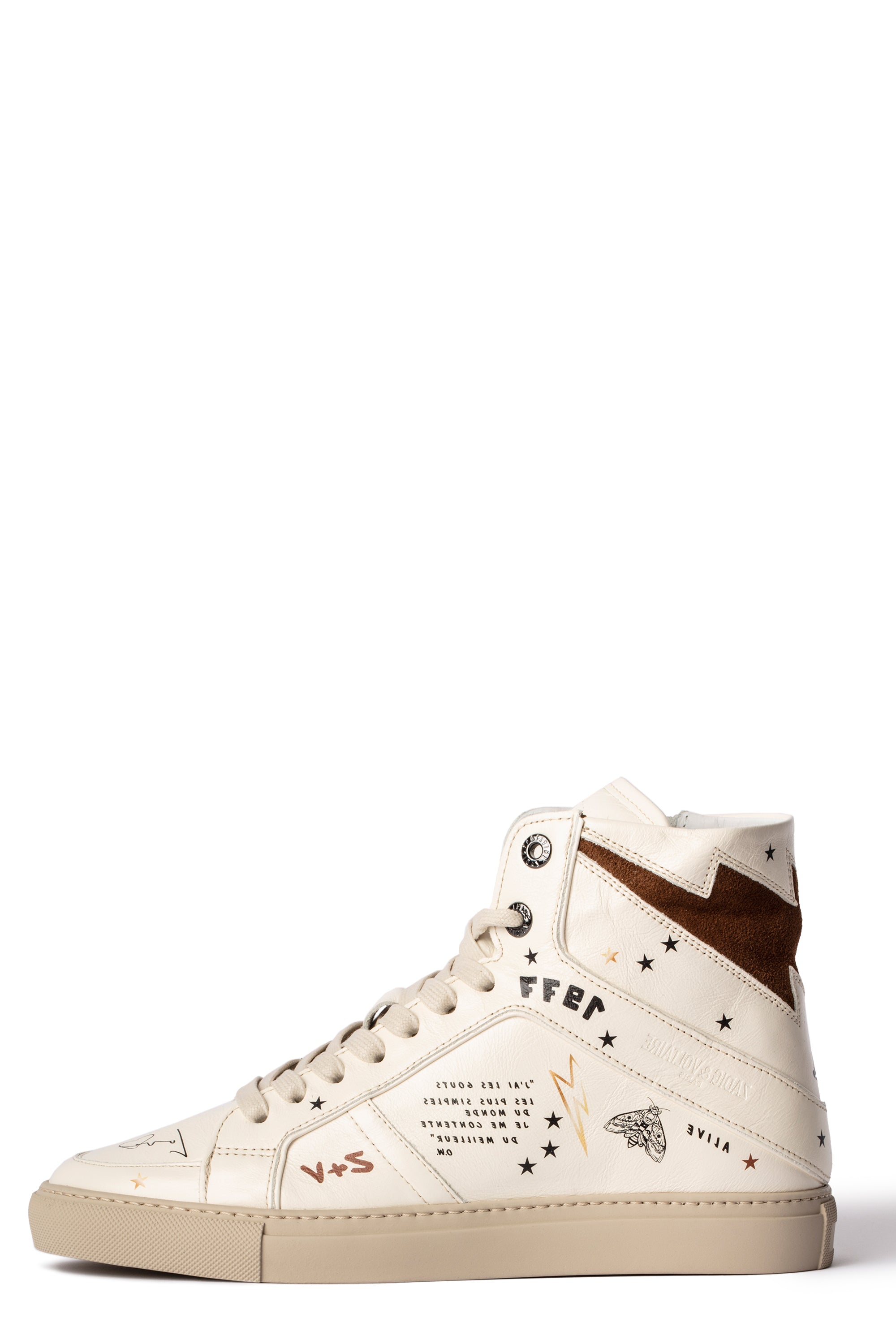 ZHORS LIGNE BLANC TAN ZV1747 HIGH FLASH - CRUSH + SU