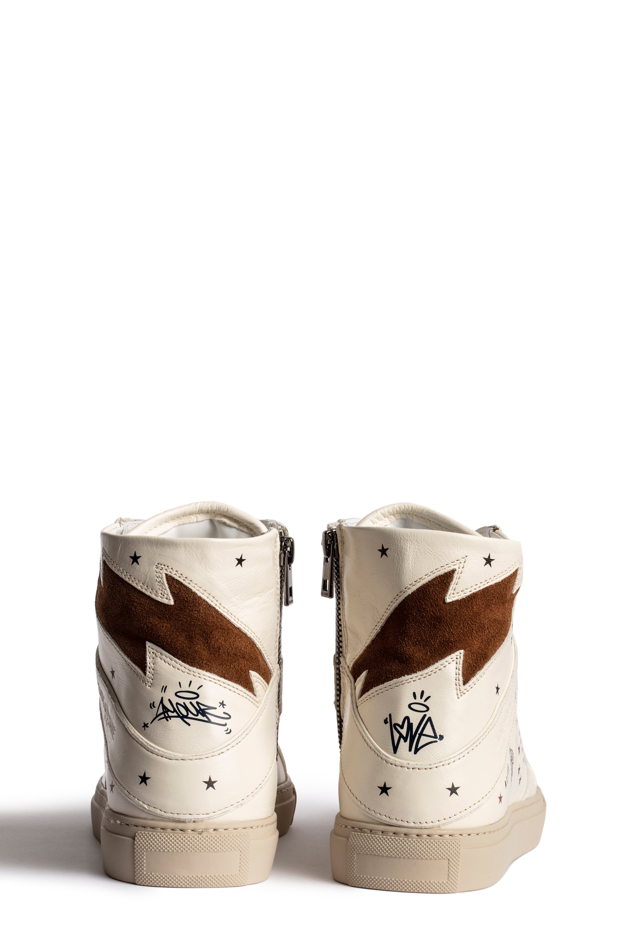 ZHORS LIGNE BLANC TAN ZV1747 HIGH FLASH - CRUSH + SU