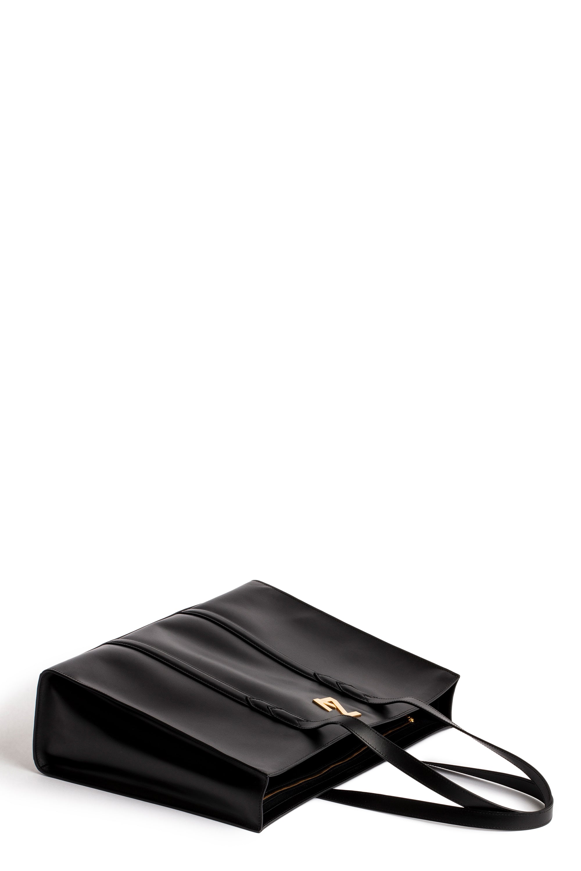 ZHORS BLACK LINE ZV INITIAL TOTE CALFSKIN