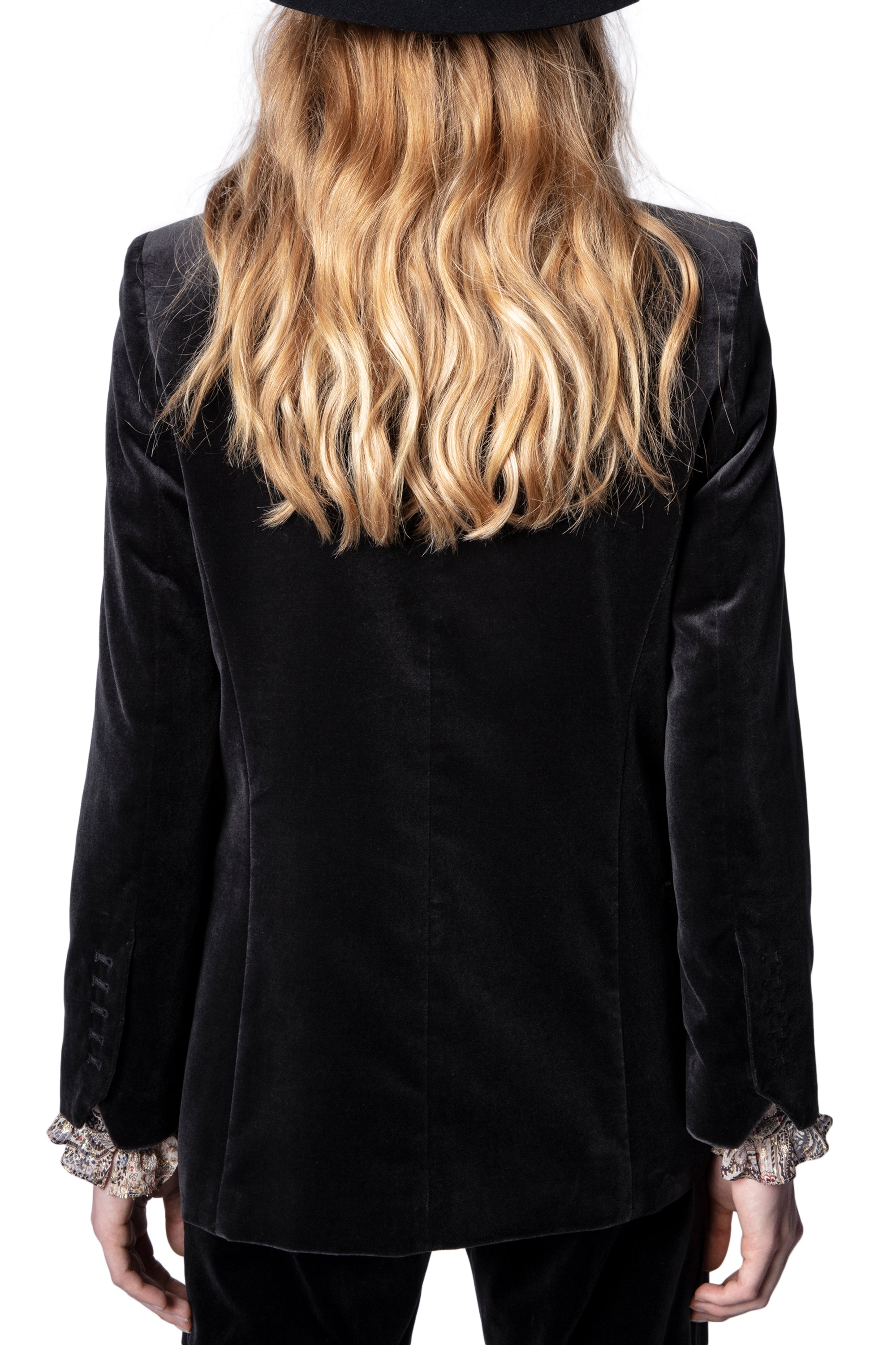 Veste Visko en velours - Gris