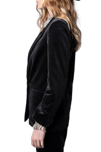 Veste Visko en velours - Gris