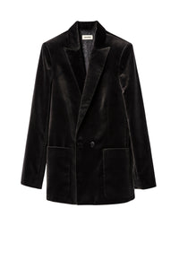 Veste Visko en velours - Gris