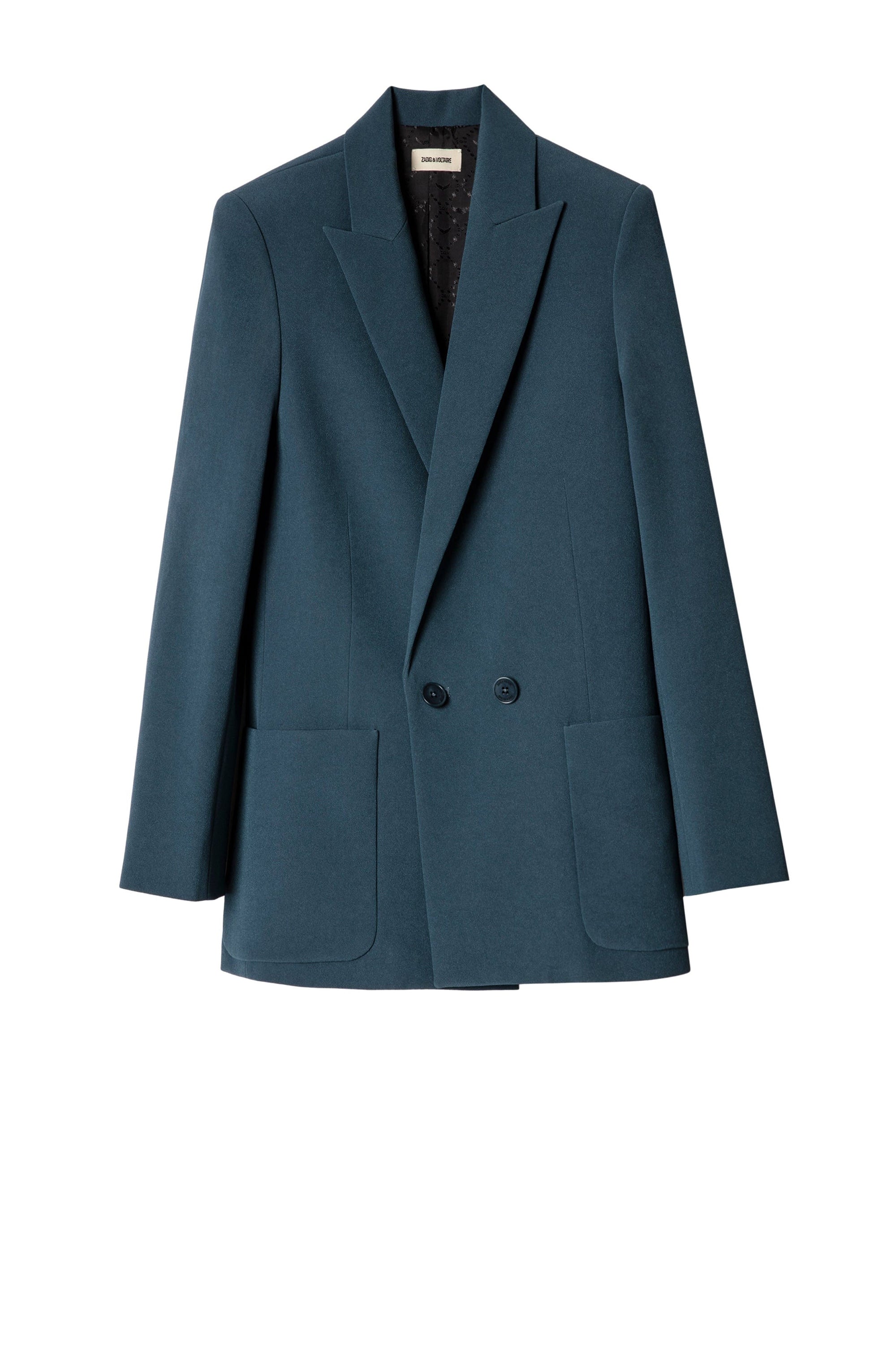 Veste Visko CrÃªpe - Bleu De Gris