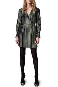 Robe Rain Glitter en soie mélangée - Noir