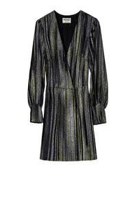 Robe Rain Glitter en soie mélangée - Noir