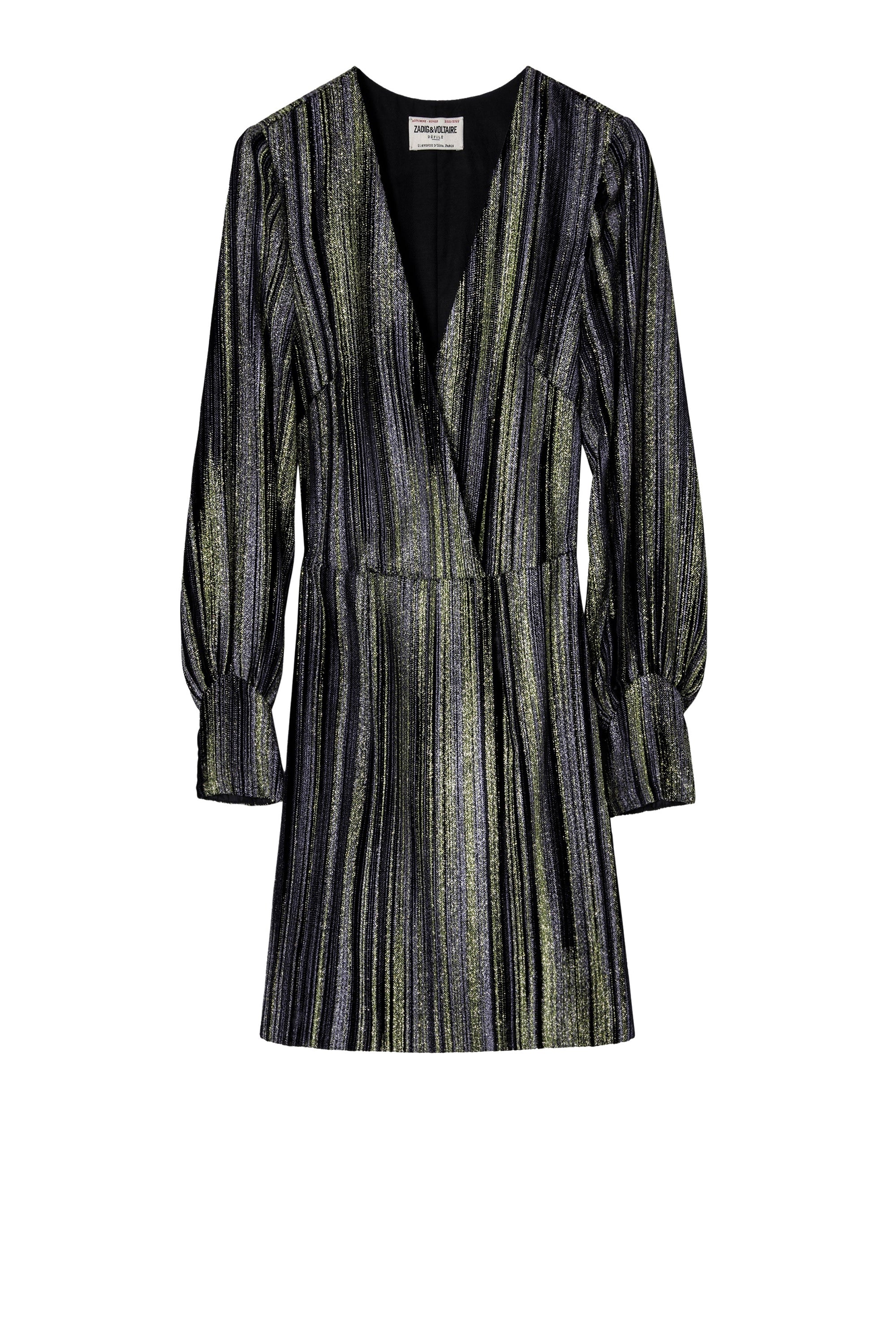 Robe Rain Glitter en soie mélangée - Noir