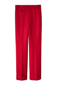 Pantalon Poetia en laine mélangée - Coquelicot