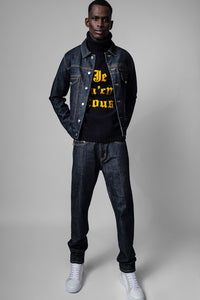 ZHORS LIGNE BLEU DUSTY ECO DENIM JEANS