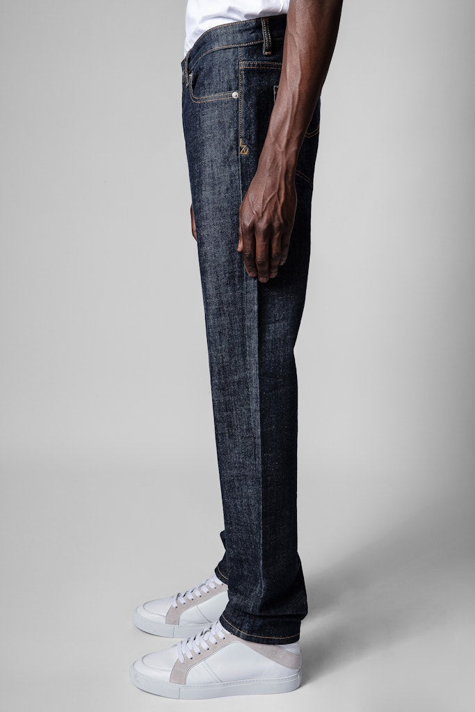 ZHORS LIGNE BLEU DUSTY ECO DENIM JEANS