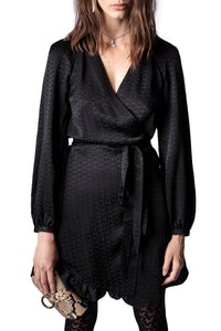 Robe en soie Russo - Noir