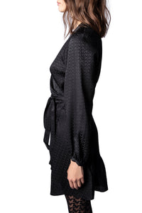 Robe en soie Russo - Noir