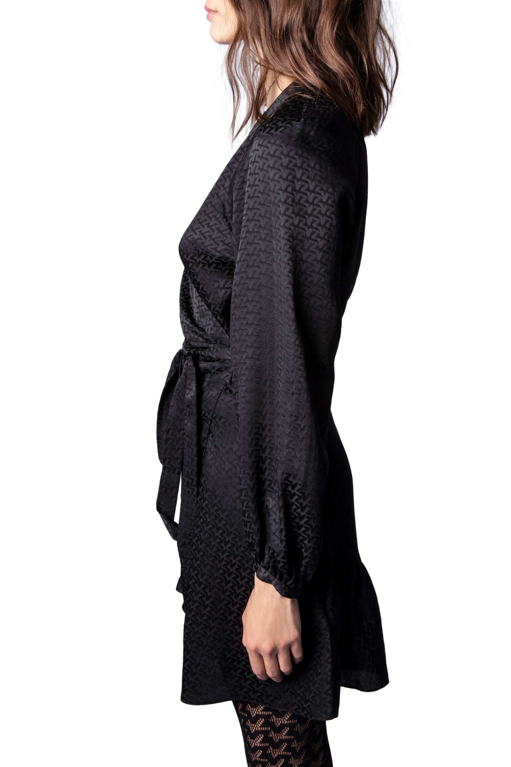 Robe en soie Russo - Noir