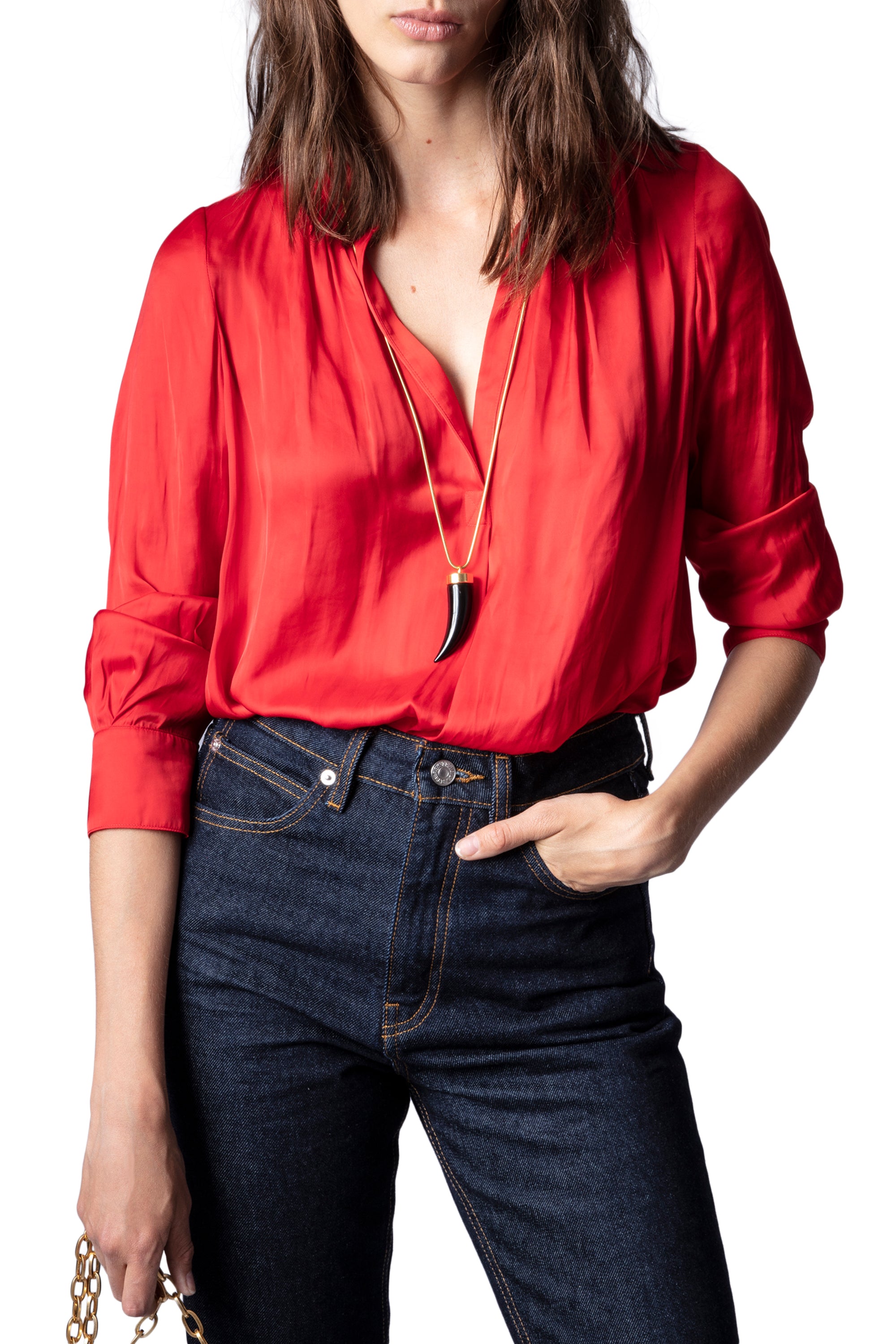 ZHORS LIGNE PASSION TINK SATIN  TUNIQUE