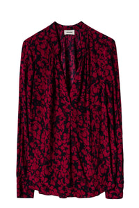 ZHORS LIGNE BORDEAUX TINK BICO FLOWERS TUNIQUE
