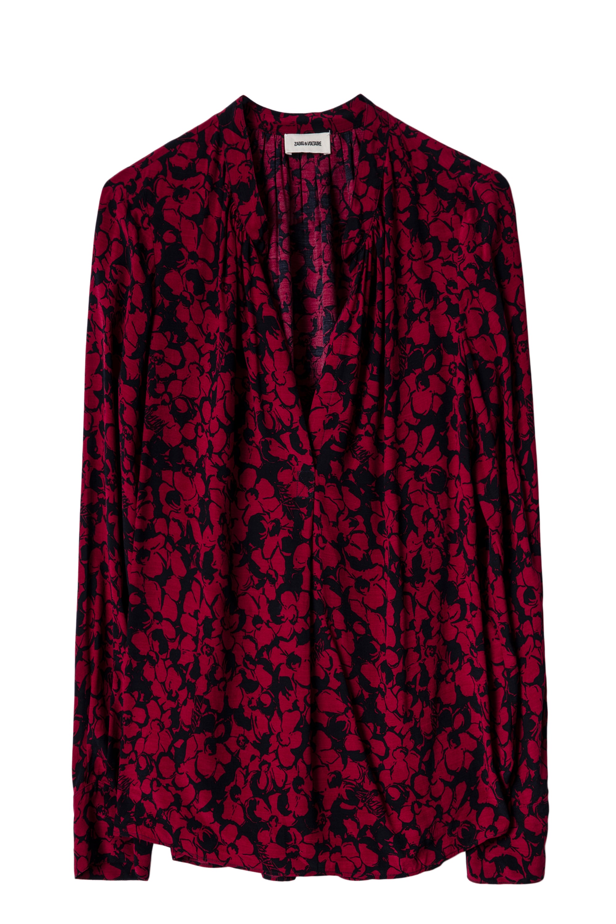 ZHORS LIGNE BORDEAUX TINK BICO FLOWERS TUNIQUE