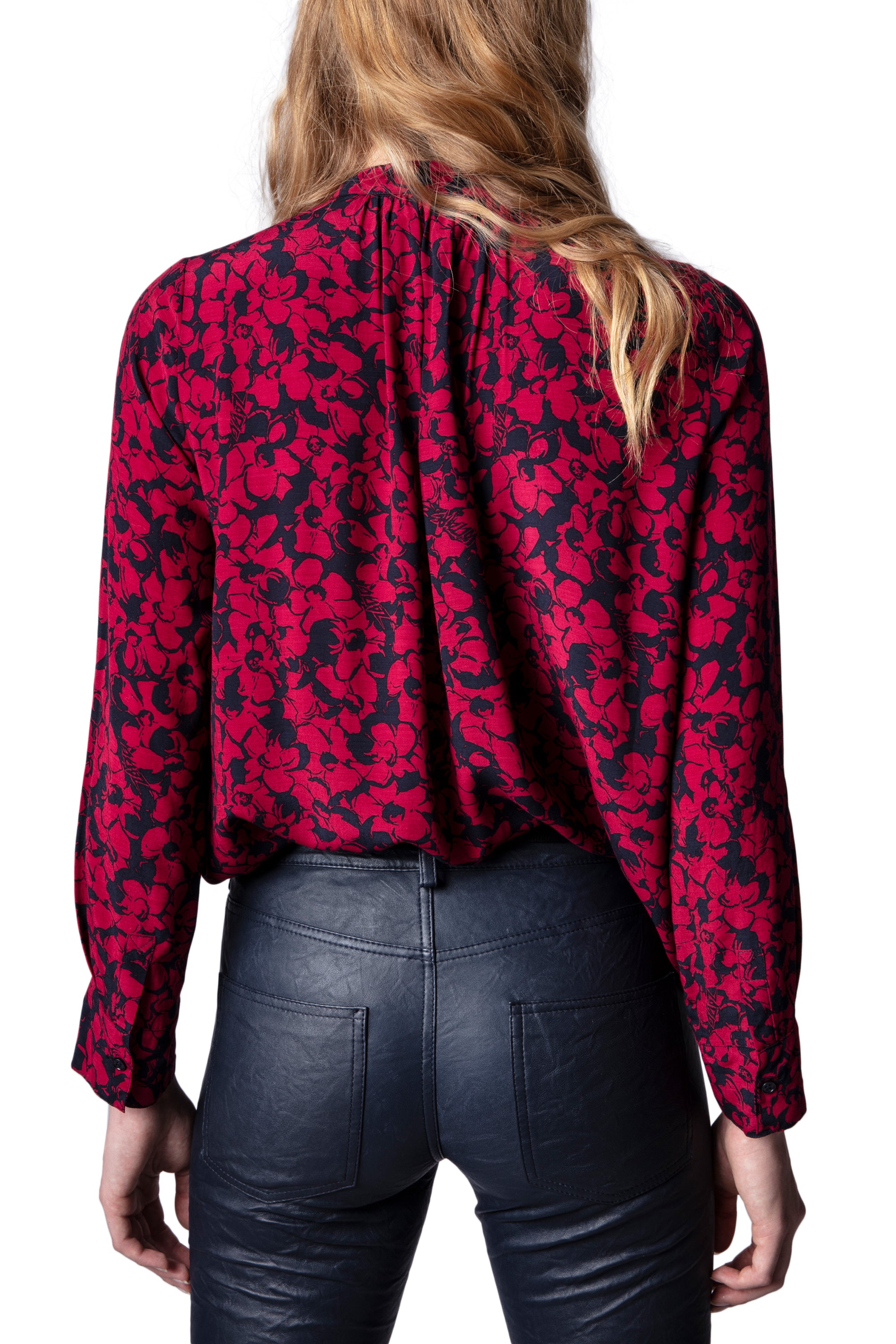 ZHORS LIGNE BORDEAUX TINK BICO FLOWERS TUNIQUE