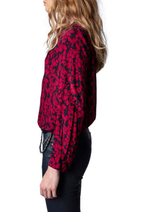 ZHORS LIGNE BORDEAUX TINK BICO FLOWERS TUNIQUE