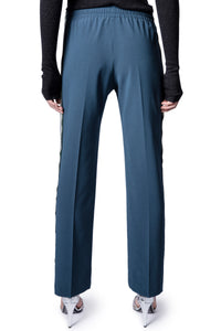 ZHORS LINE BLUE DE GRIS POMY CREPE TROUSERS