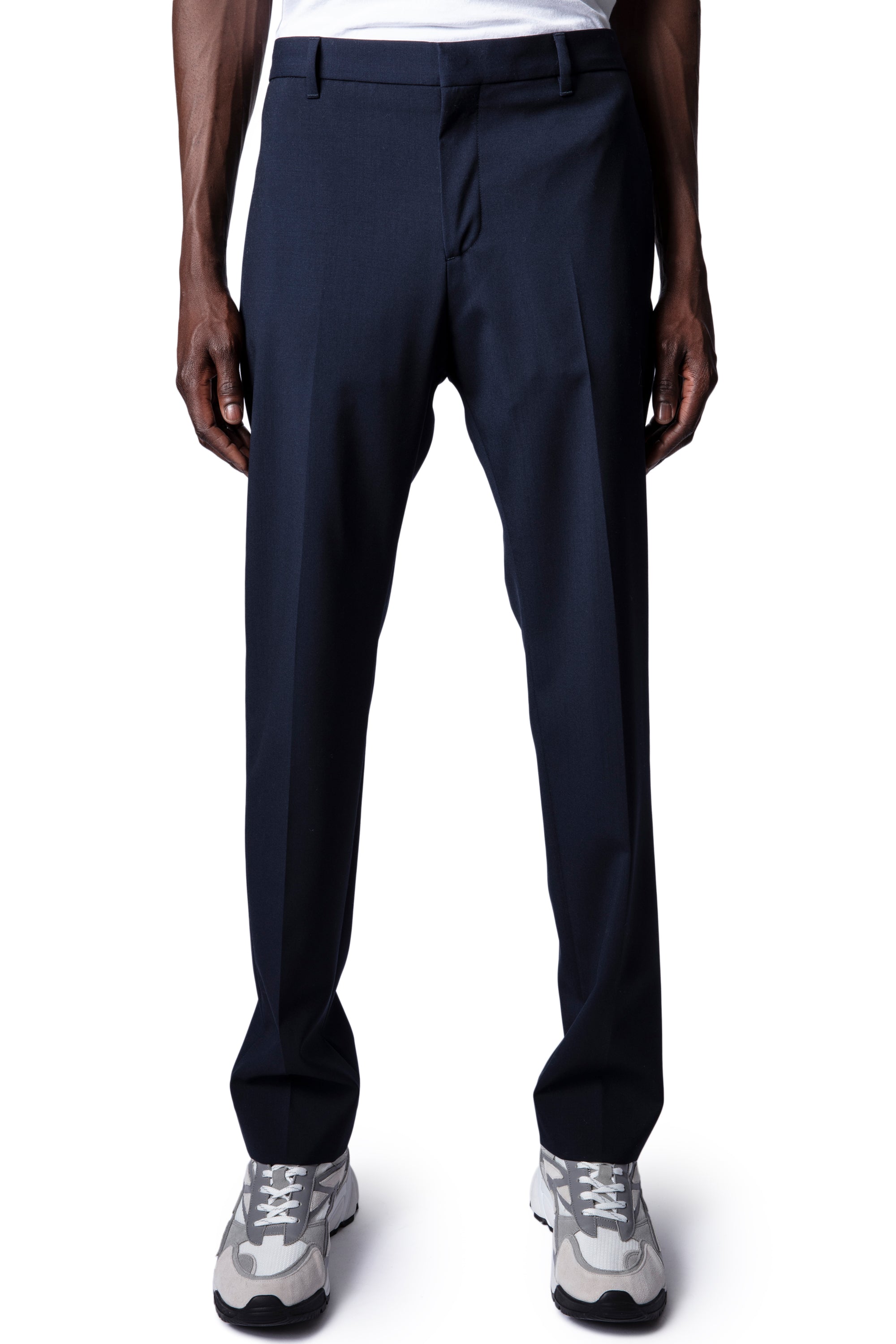 Pantalon Paris en laine - Encre