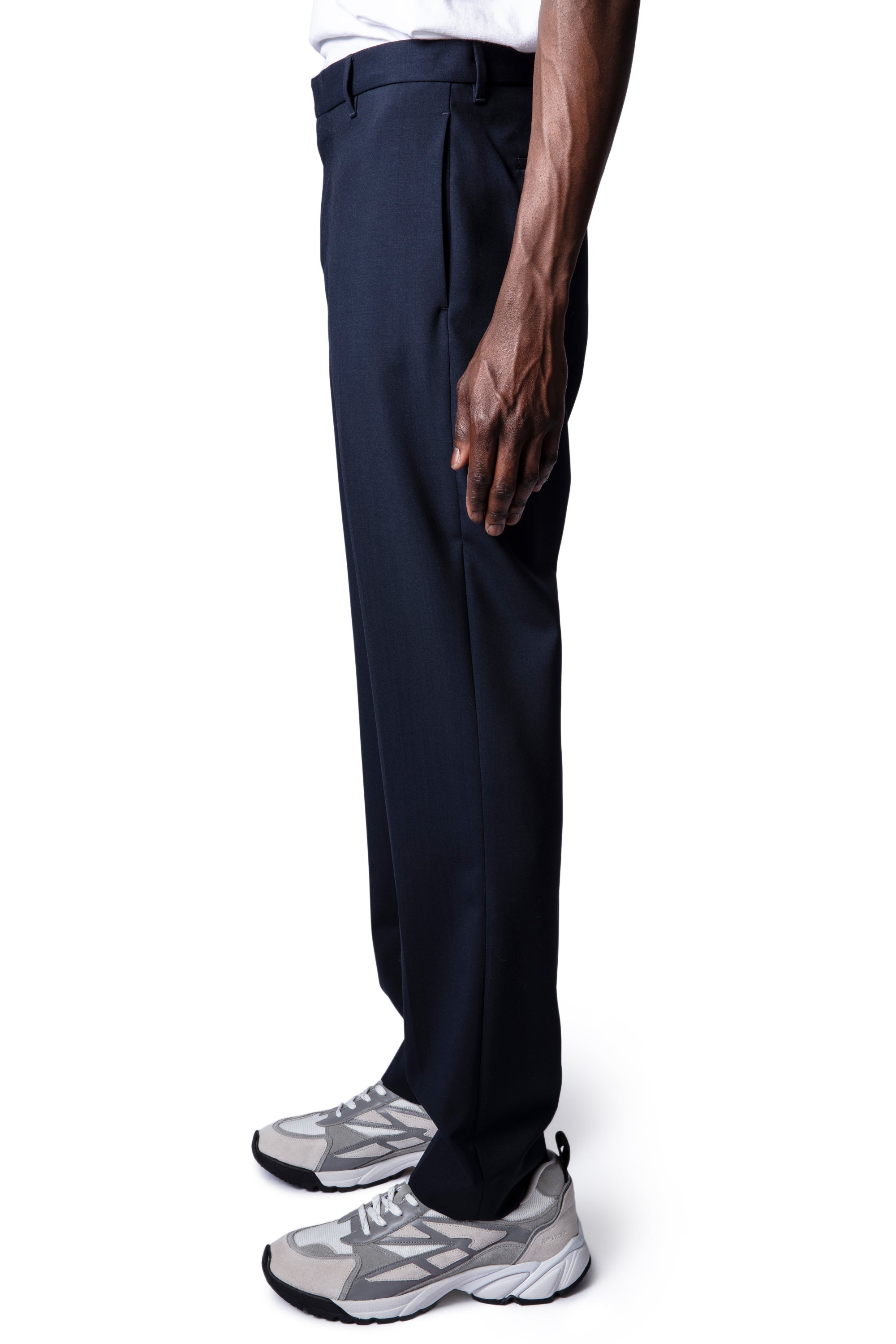 Pantalon Paris en laine - Encre