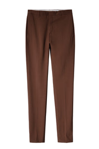 ZHORS LIGNE MARRON PARIS WOOL TECH PANTALON