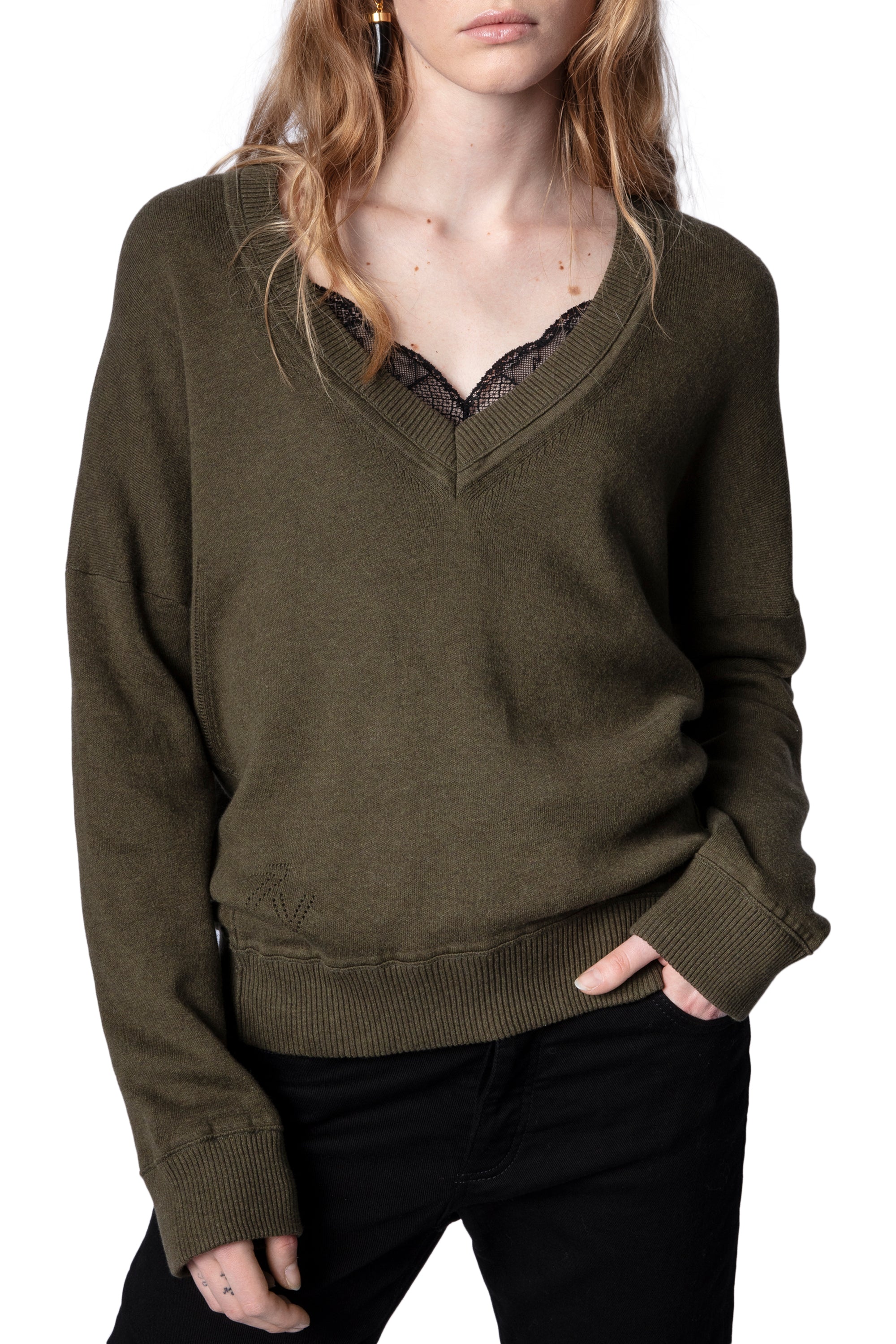 Pull Brumy - Kaki