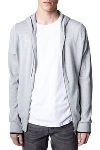 Gilet Clash en laine - Gris Clair