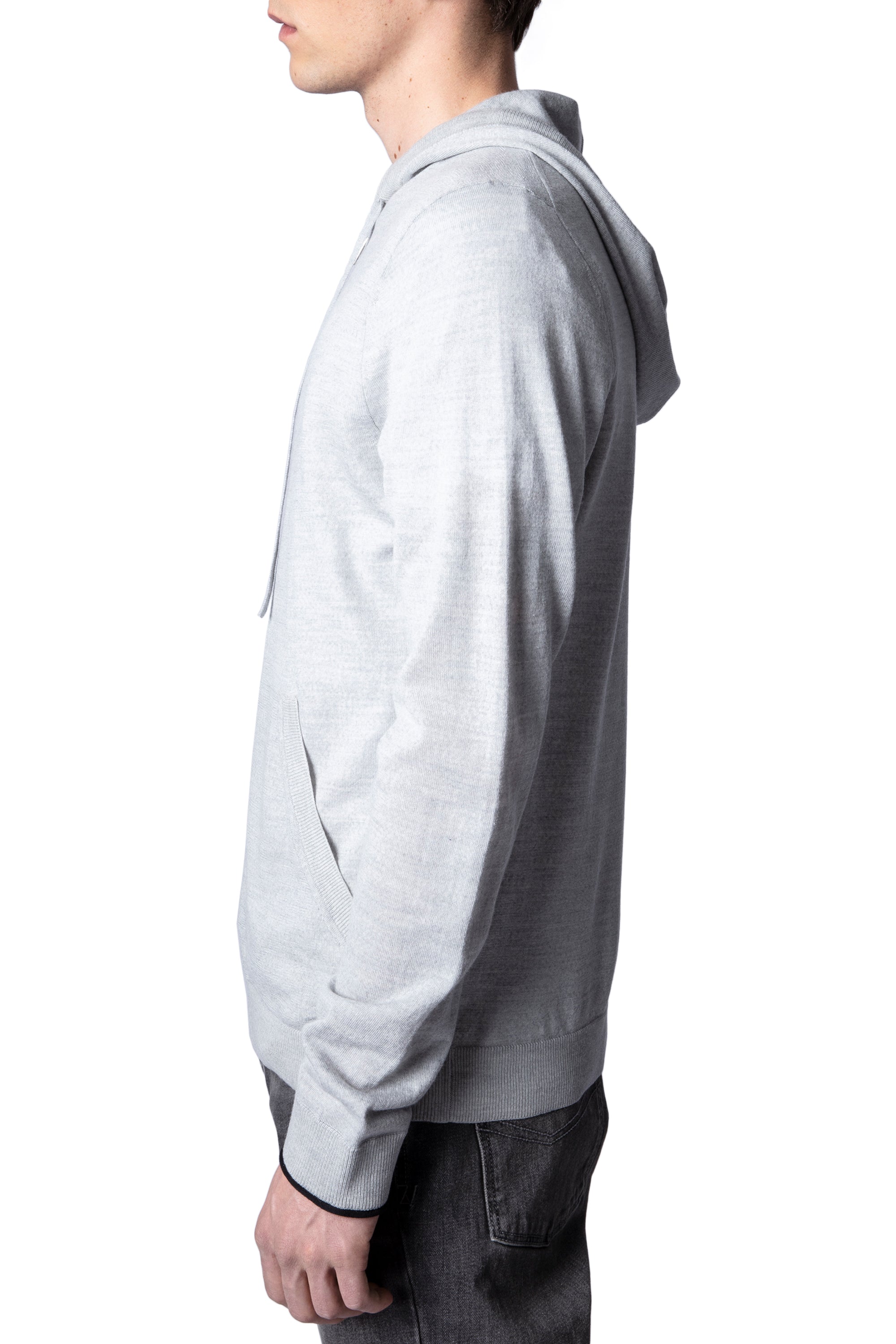 Gilet Clash en laine - Gris Clair