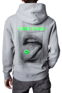 ZHORS LIGNE GRIS CHINE SANCHI PHOTOPRINT HAPPY SWEAT