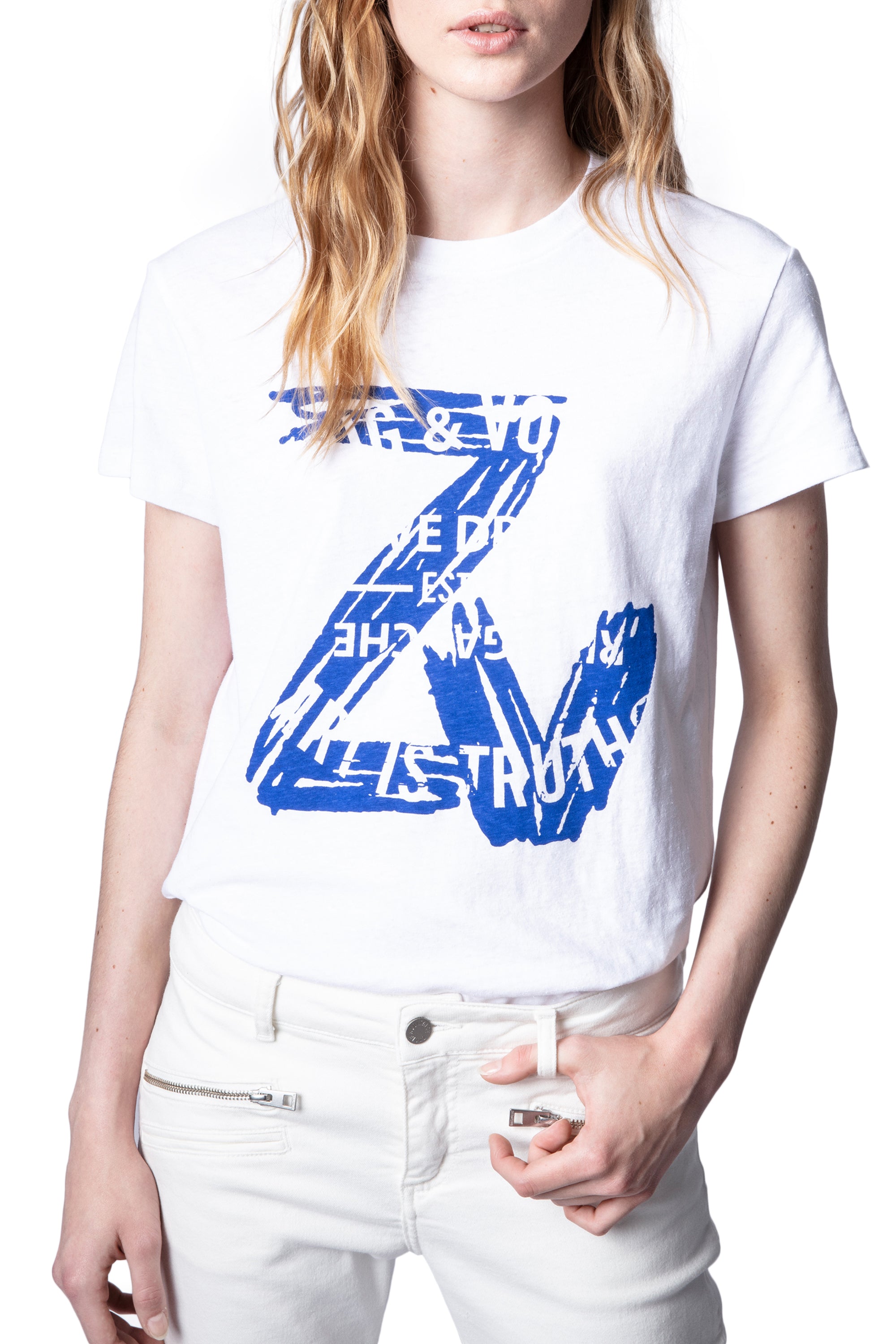 ZHORS LIGNE BLANC ZOE ZV NEW BLASON T-SHIRT COTO