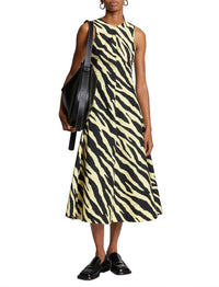 Robe sans manches zébrée en popeline - Black & Butter