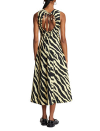 Robe sans manches zébrée en popeline - Black & Butter