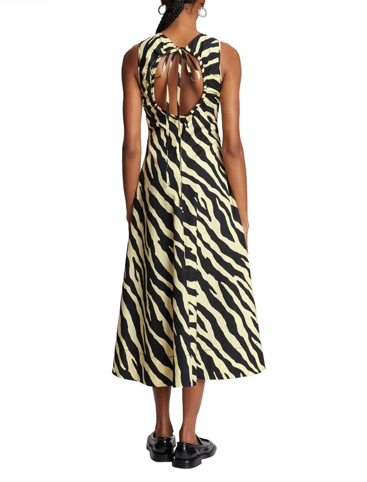 Robe sans manches zébrée en popeline - Black & Butter