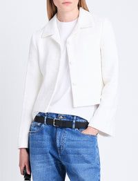 Veste Quinn effet tweed - Ivory