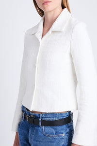 Veste Quinn effet tweed - Ivory