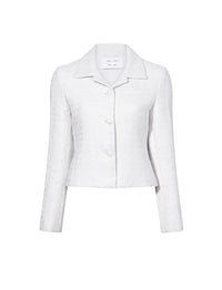 Veste Quinn effet tweed - Ivory
