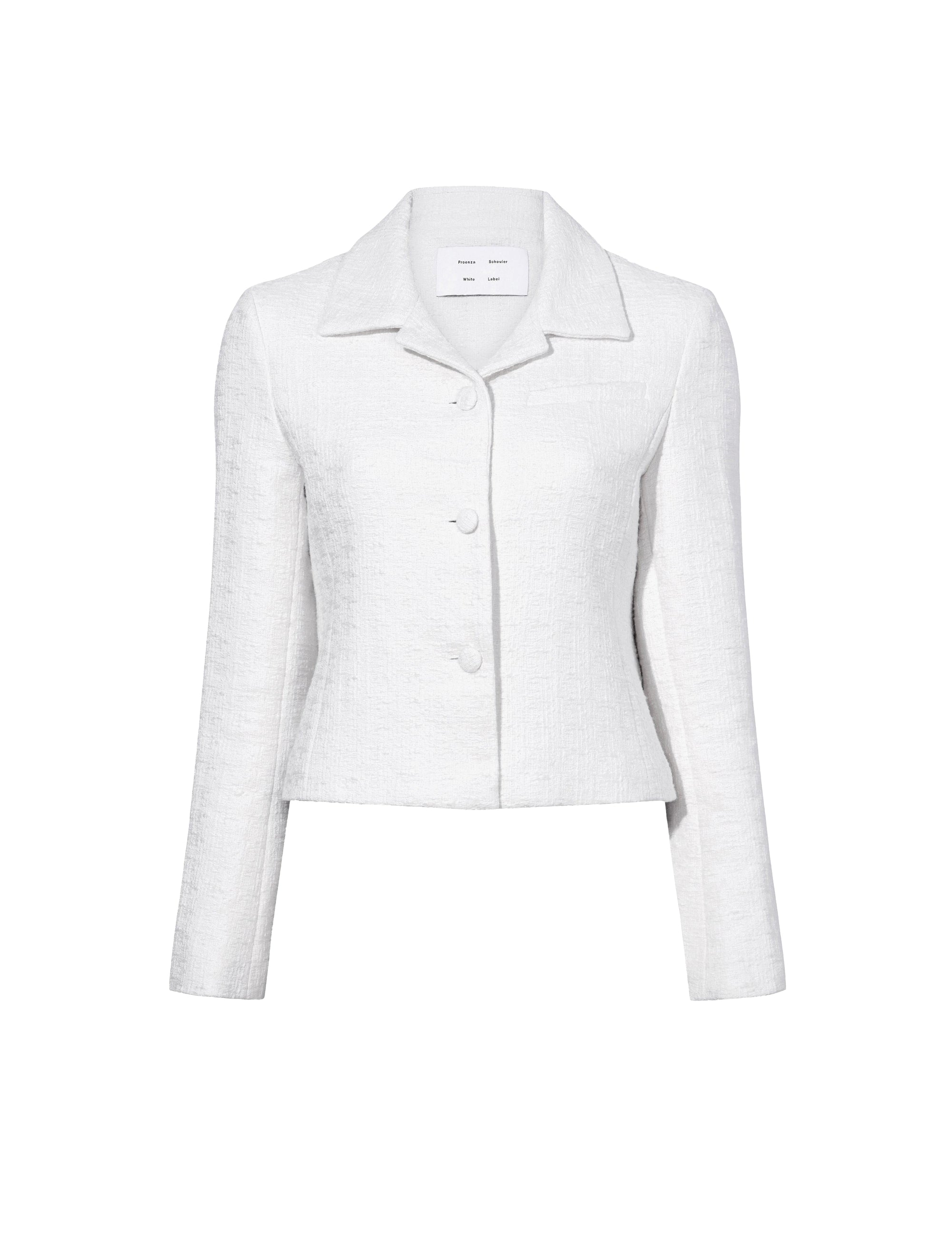 Veste Quinn effet tweed - Ivory