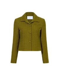 Veste Quinn effet tweed - Olive