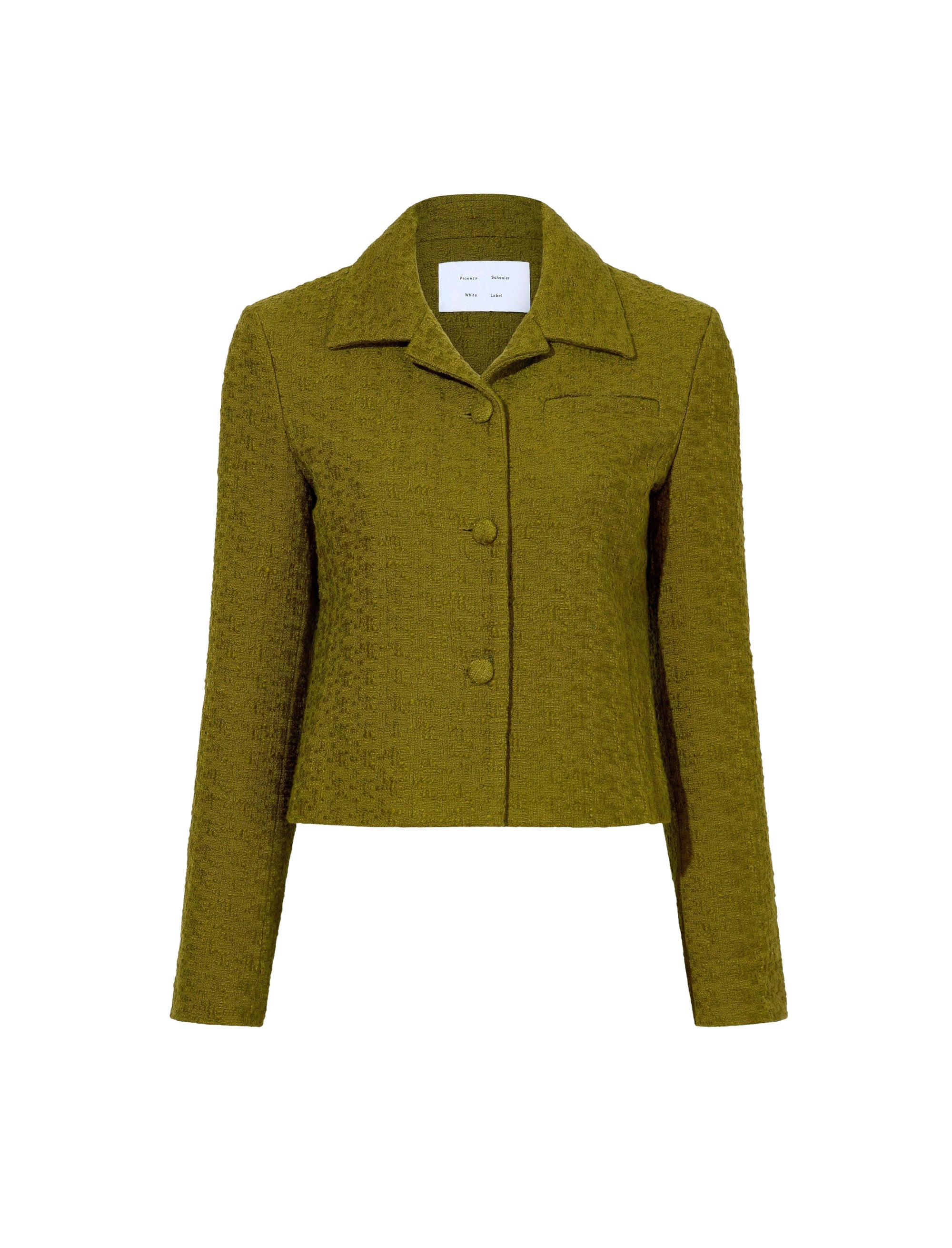 Veste Quinn effet tweed - Olive