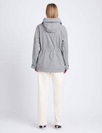 Manteau saharien Nina en coton - Black & Ivory